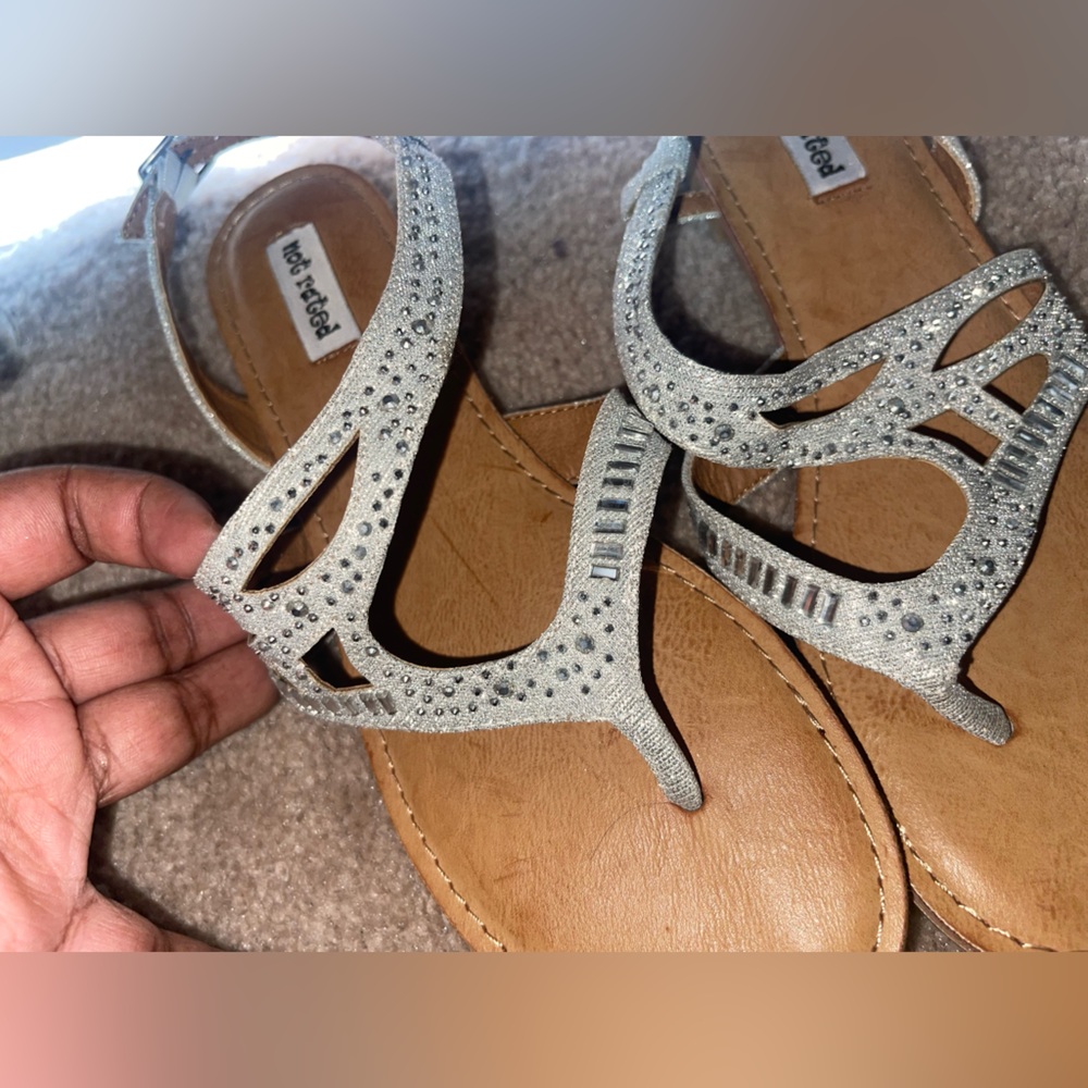 Silver sandals
